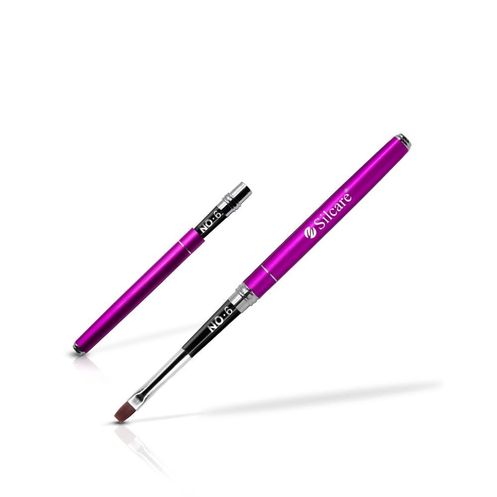 

Кисть для геля Silcare розовая 6 мм