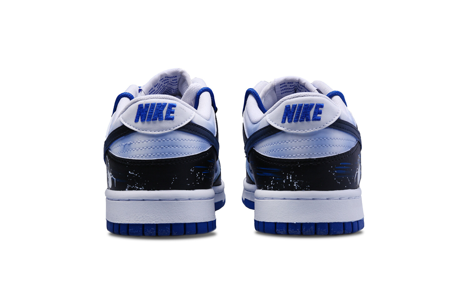 

Кроссовки Nike Dunk Skateboarding Shoes Men Low-top Black, цвет Dodger Blue