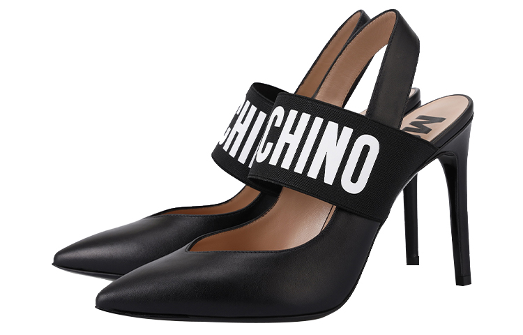 Тонкий каблук Высокие каблуки Женские Черные MOSCHINO — фото 3