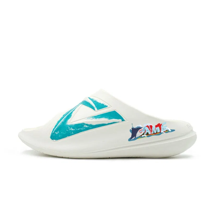 Шлепанцы PEAK Taichi Chubby Slippers EVA Graffiti синие