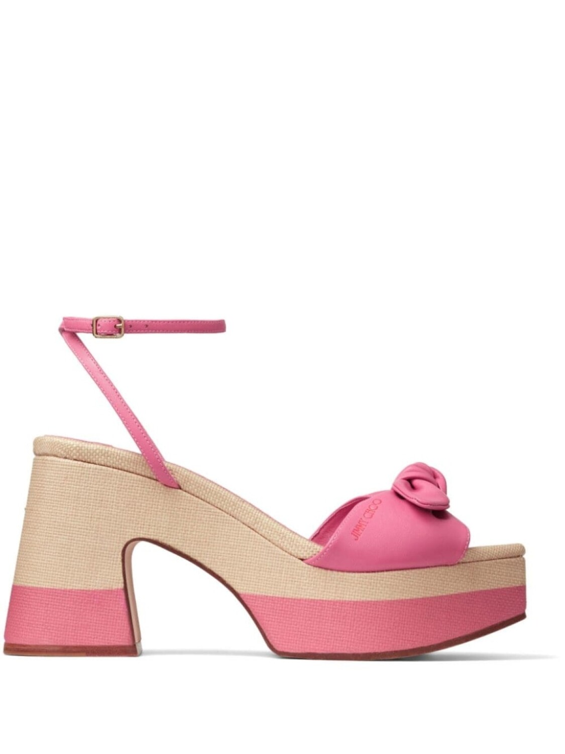 

Босоножки Ricia 95 на платформе Jimmy Choo, розовый