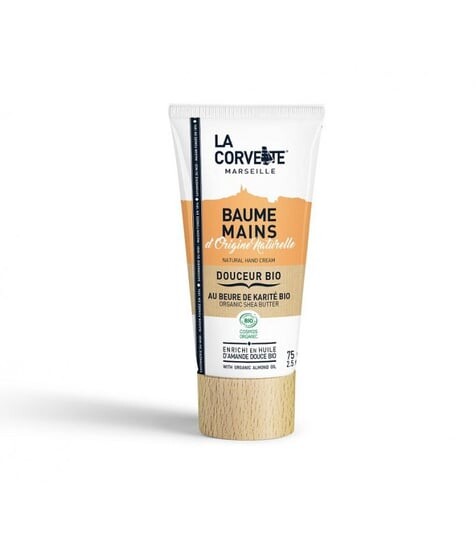 

Органический бальзам для рук, масло ши и сладкий миндаль БИО, Ecocert, 75 мл, La Corvette