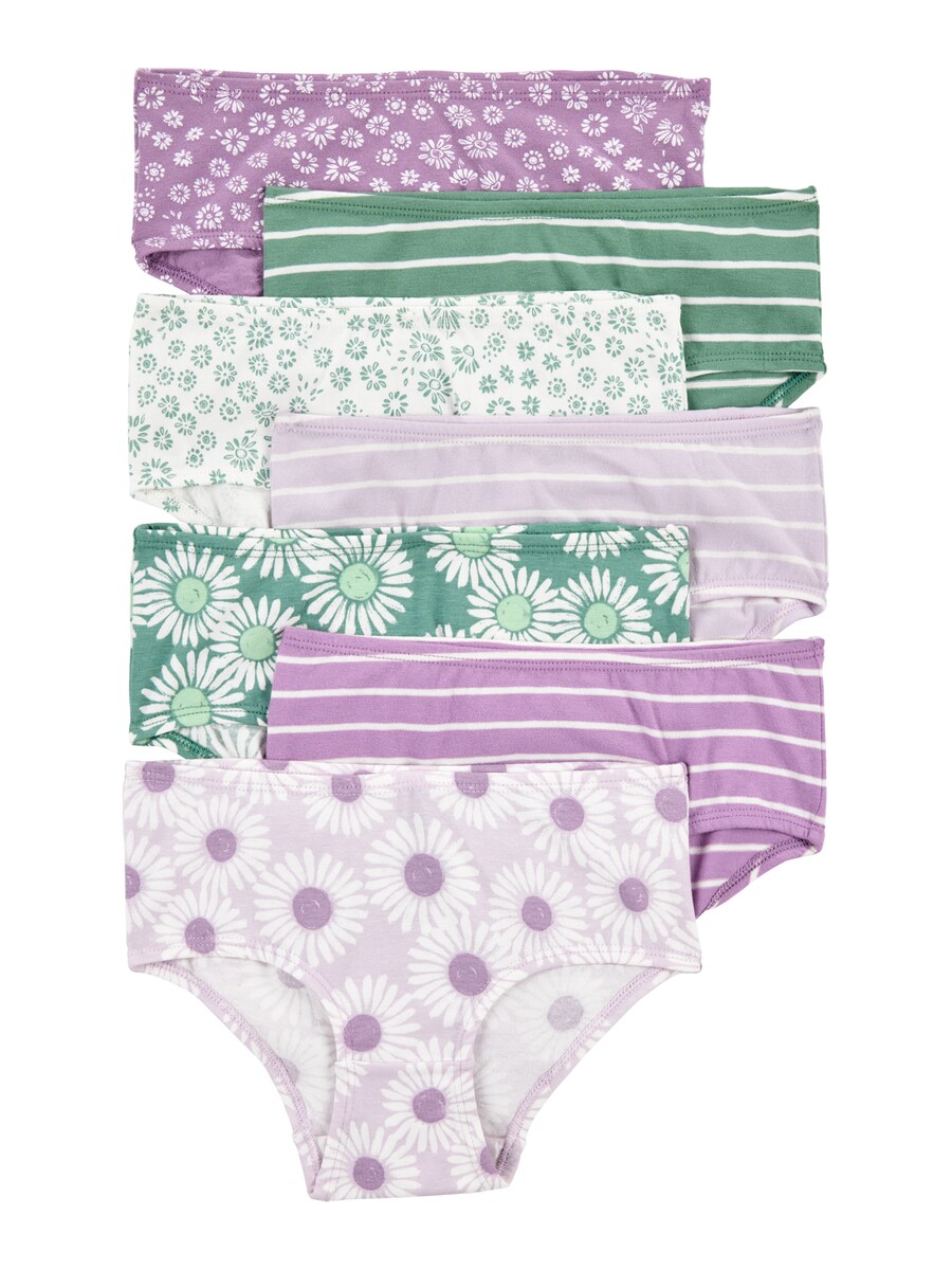 

Трусы Carter's, цвет Emerald/Plum/Pastel purple/White