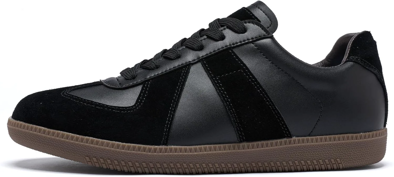 

Мужские повседневные низкие кеды для скейтборда, кожаные низкие туфли для мужчин, стойкие к скольжению и износу обувь для катания на скейтборде Vtiao, черный