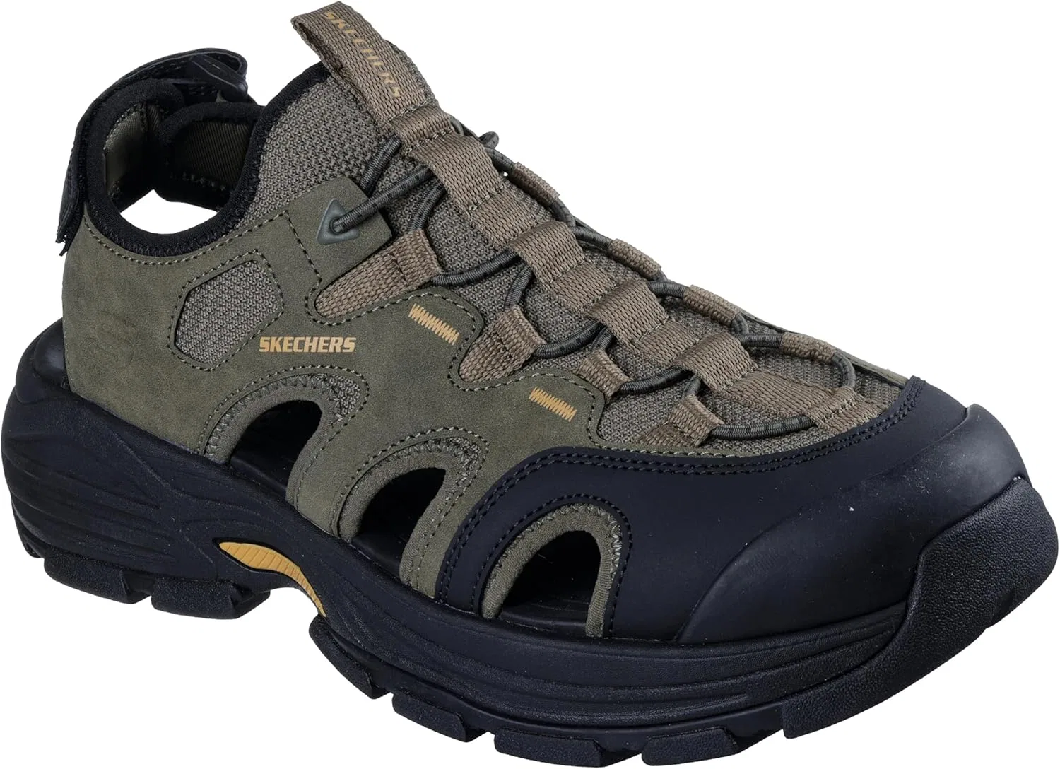 Сандалии мужские Skechers USA, оливково-черный Skechers USA Men's