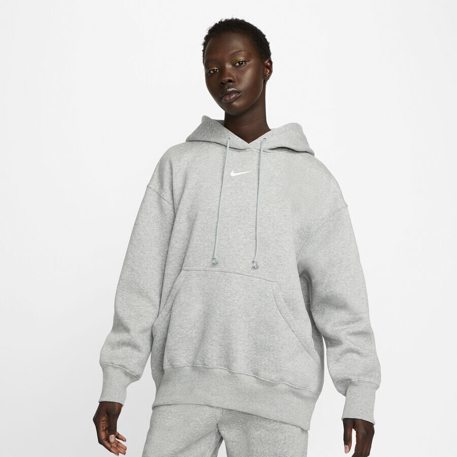 

Спортивная одежда Объемная толстовка из флиса Phoenix NIKE, цвет dk grey heather/sail