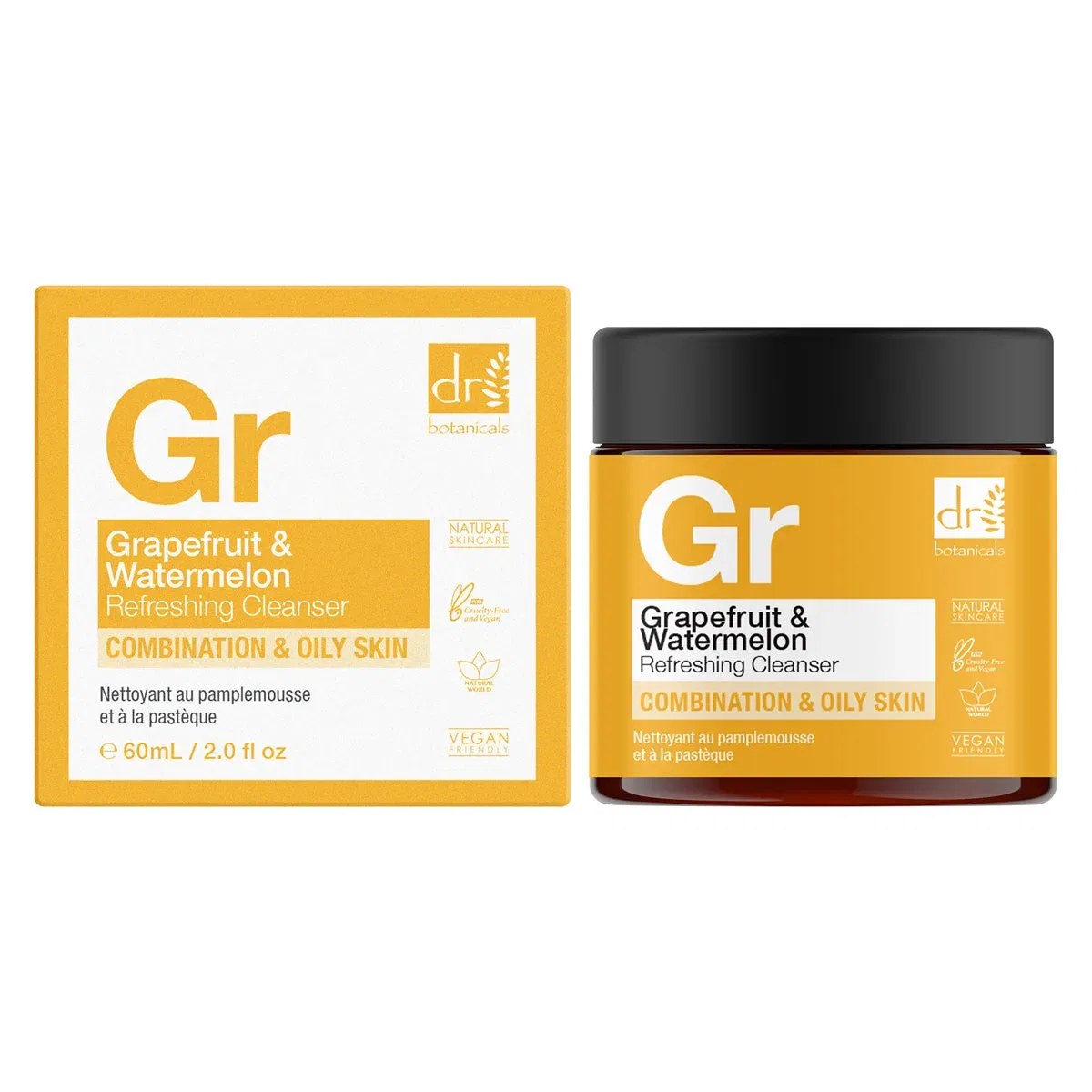 Гель для умывания Dr Botanicals — Очищающее средство грейпфрут и арбуз — фото 2