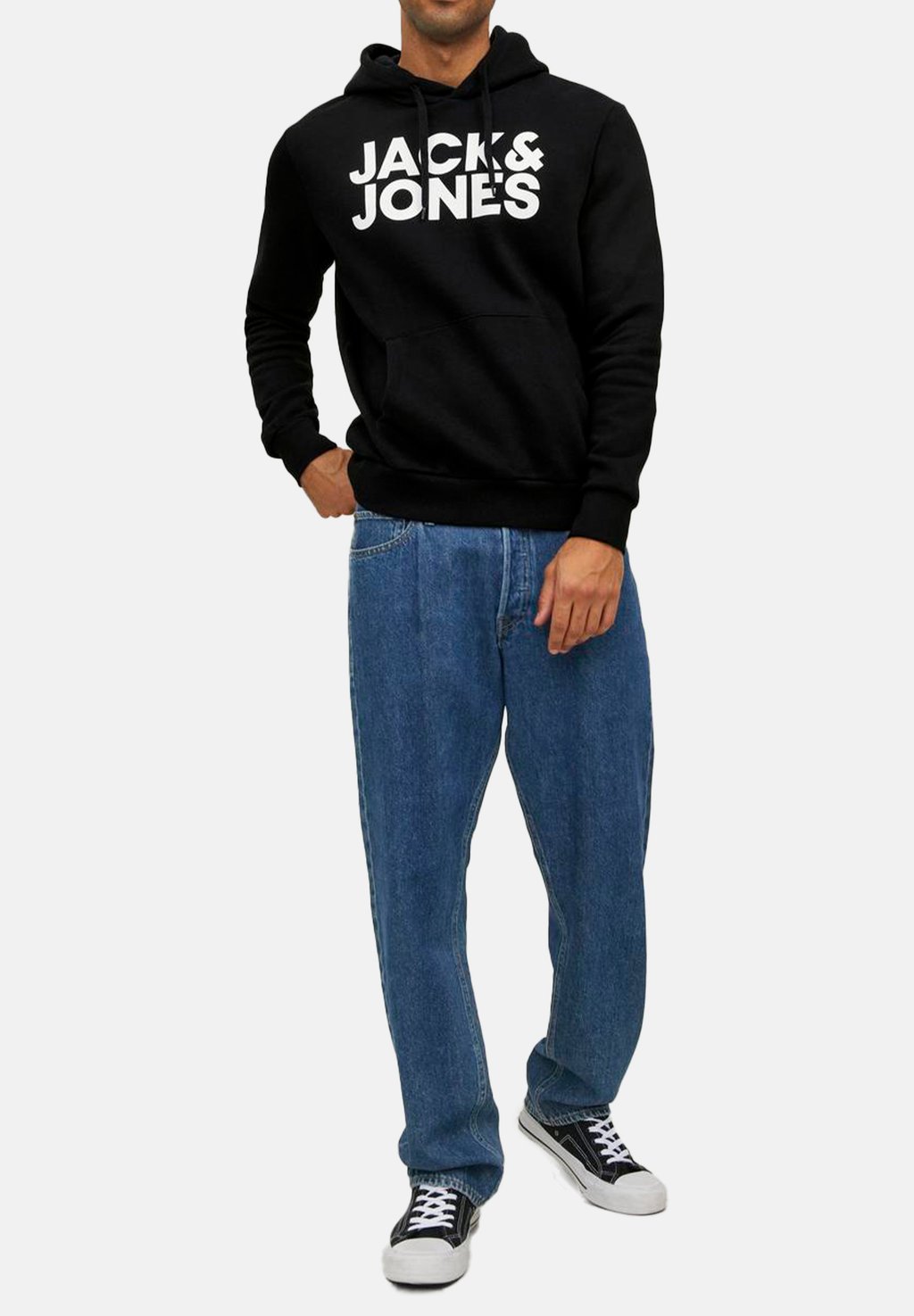 

Толстовка 2ER PACK CORP con cappuccio Jack & Jones, черный