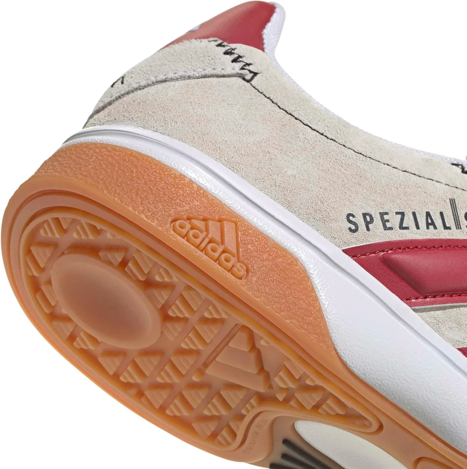 Мужские кроссовки для зала Adidas Spezialist, белый/черный — фото 4