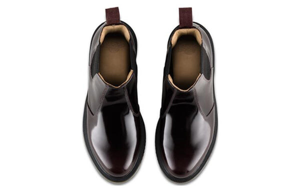 Кроссовки dr.martens flora smooth leather chelsea boots 'cherry red' Dr. Martens, красный — фото 4