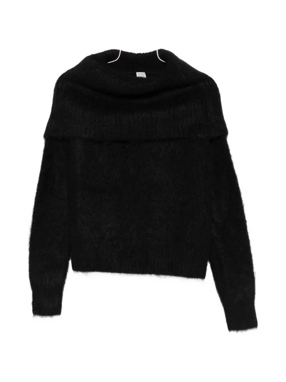 

Свитер с воротником-трубой Toteme, черный