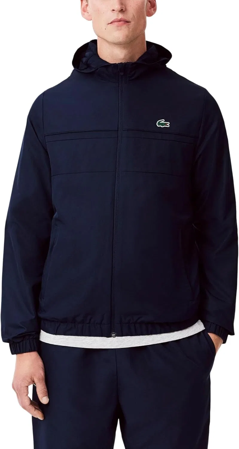 Легкая мужская куртка Lacoste на молнии, Navy Blue/Navy Blue/Navy