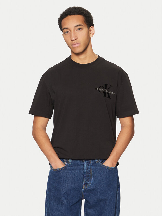 

Футболка обычного кроя Bristle Monologo J30J327107 Calvin Klein Jeans, черный