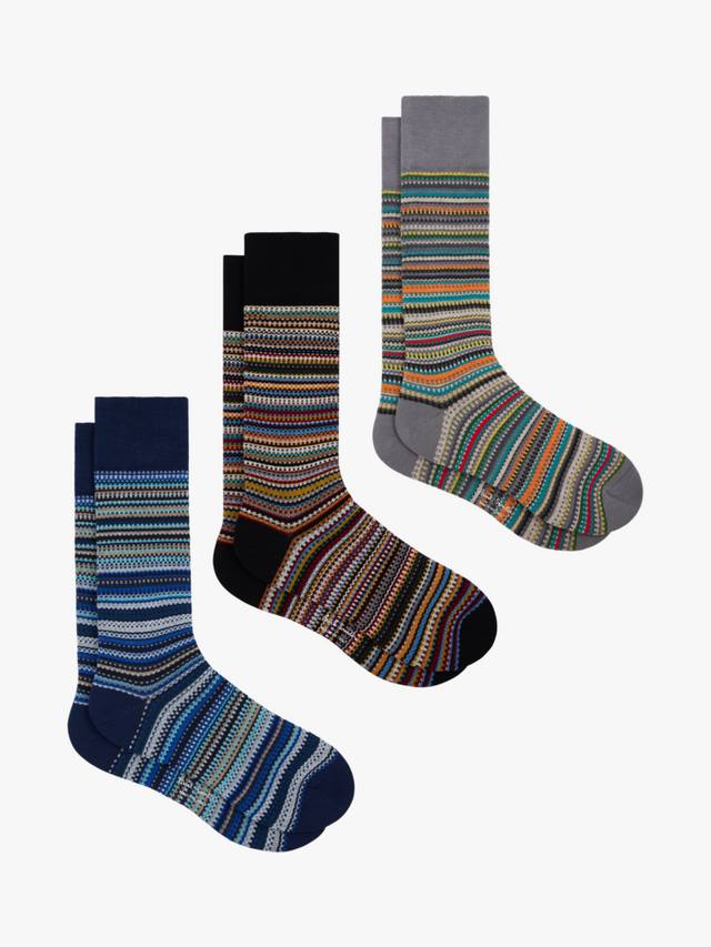 

Полосатые носки из хлопковой смеси Paul Smith, Pack of 3, Multi
