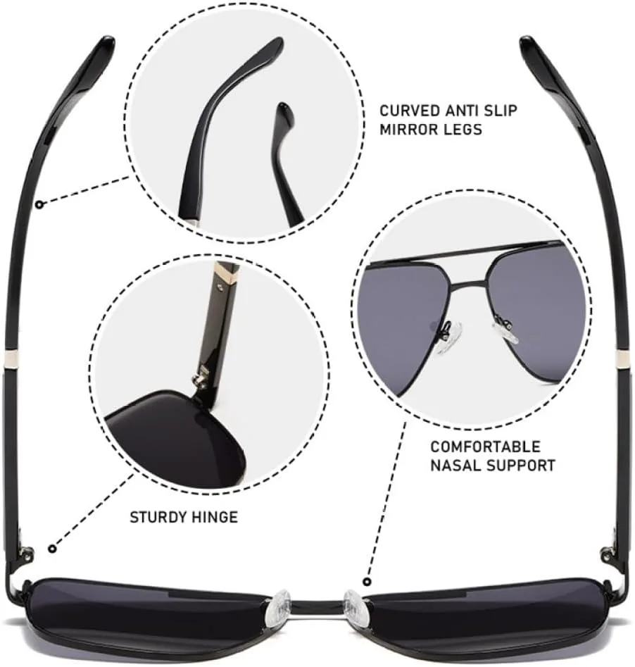 

MUTYNE Модные солнцезащитные очки с двойной перемычкой и металлическим каркасом, стильные женские солнцезащитные очки, классические мужские летние дорожные очки, C2