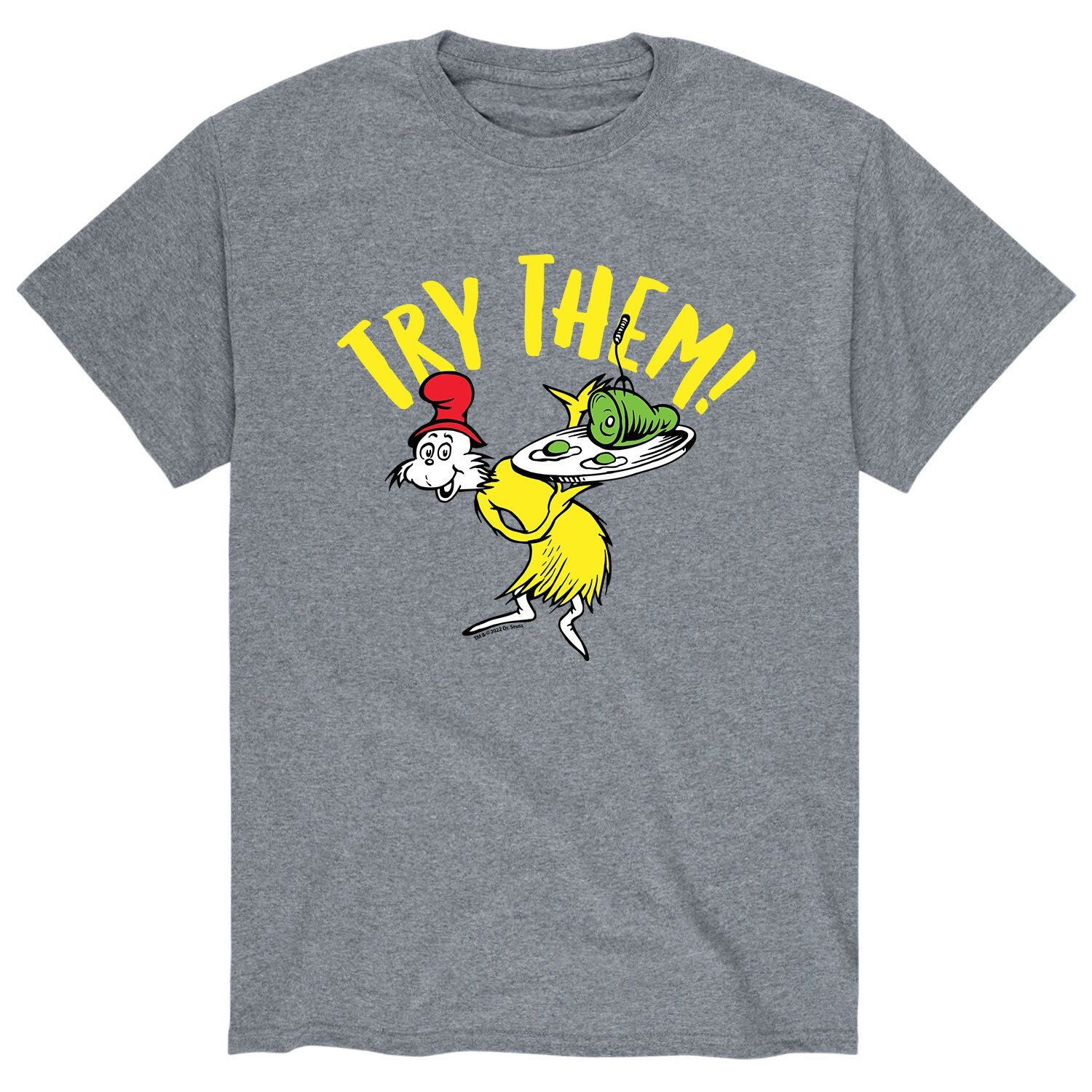

Мужская футболка Dr. Seuss Try Them Licensed Character