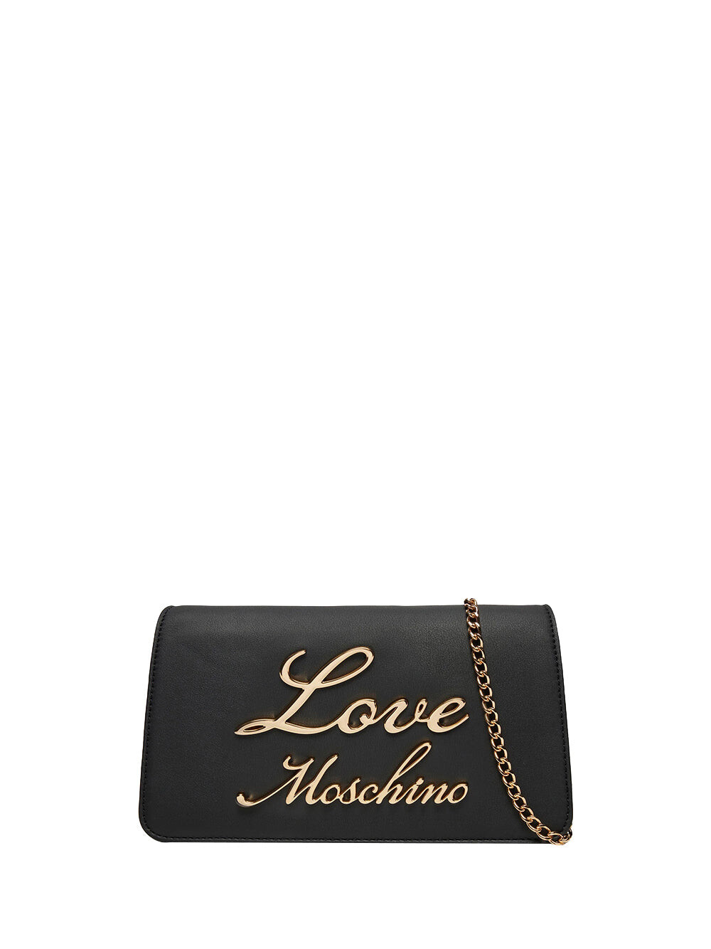 

Черная женская сумка через плечо Moschino
