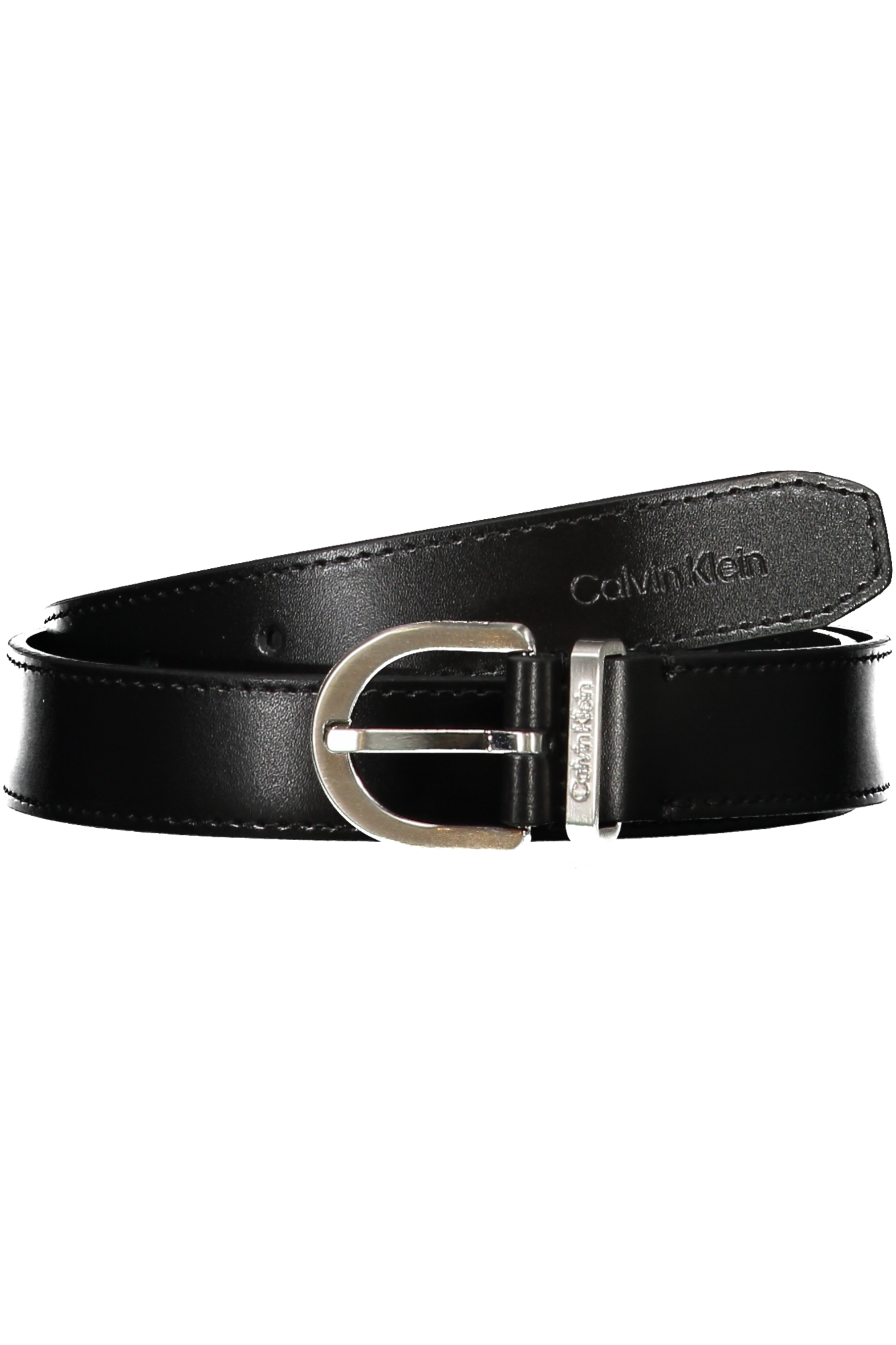 

Женский ремень Calvin Klein кожаный с металлической пряжкой, черный