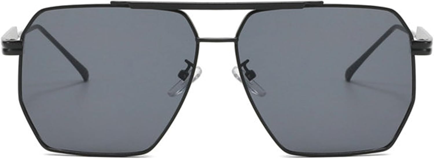 

Willochra — большие солнцезащитные очки-пилот для женщин в винтажном стиле с металлической оправой и квадратными линзами, а также очки для мужчин с двойным дужком и защитой от УФ-излучения UV400, C5