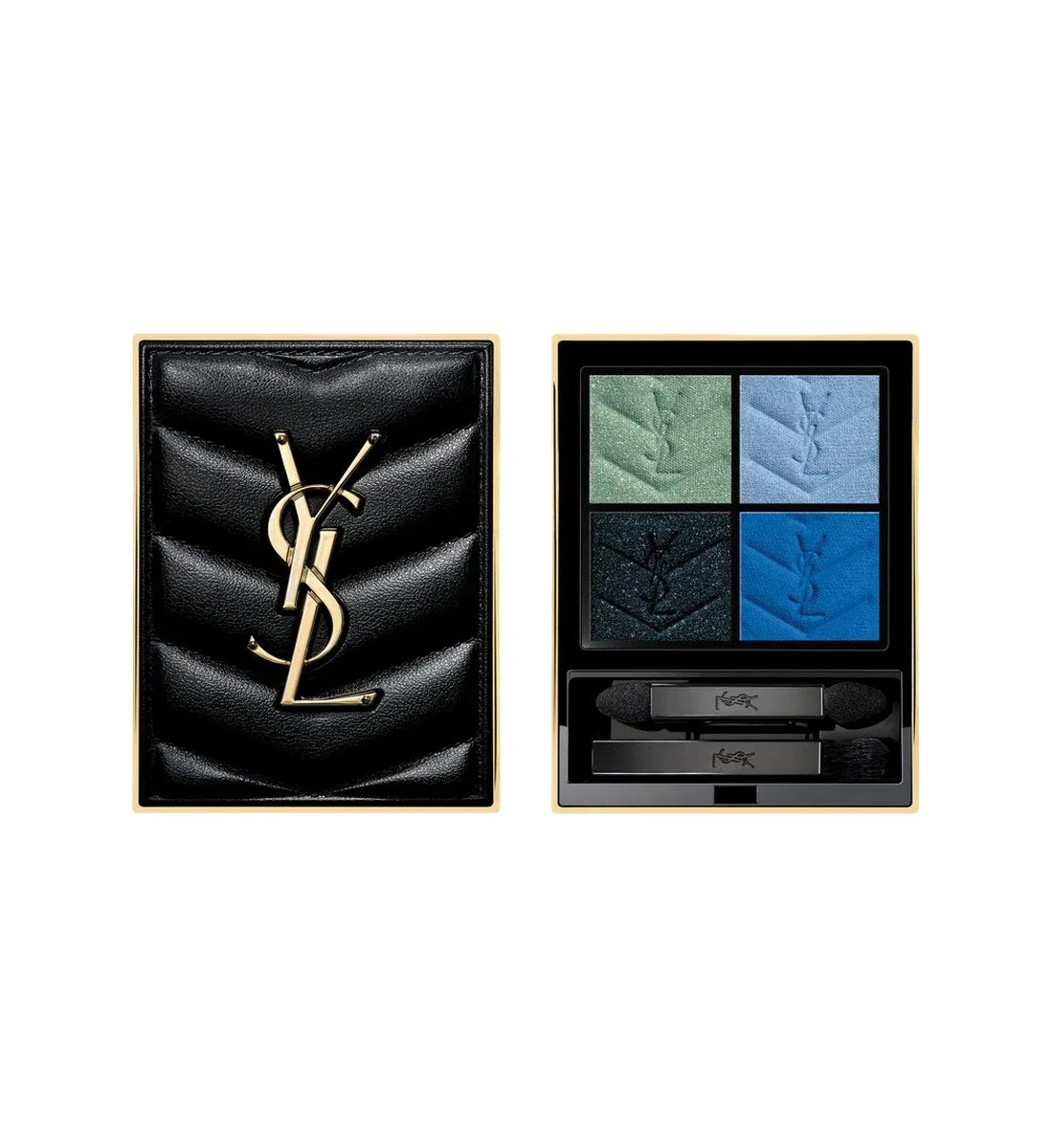 Палитра теней для век Couture Mini Clutch с интенсивными пигментами и стойкостью Yves Saint Laurent, черный