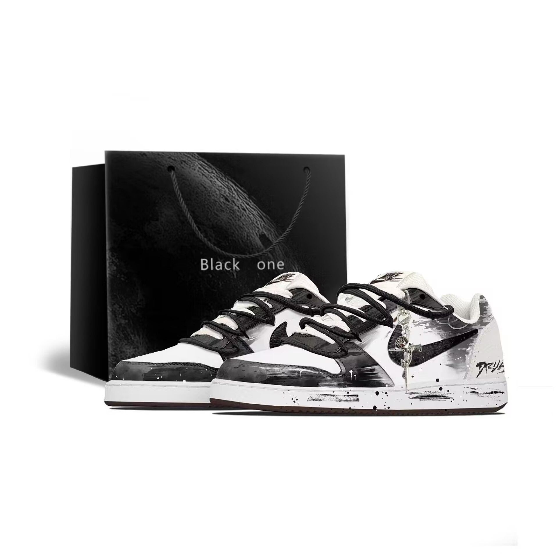 

Eberson dawn sky, кроссовки для скейтборда мужские low top водонепроницаемые с амортизацией устойчивые к истиранию Nike, черный/белый