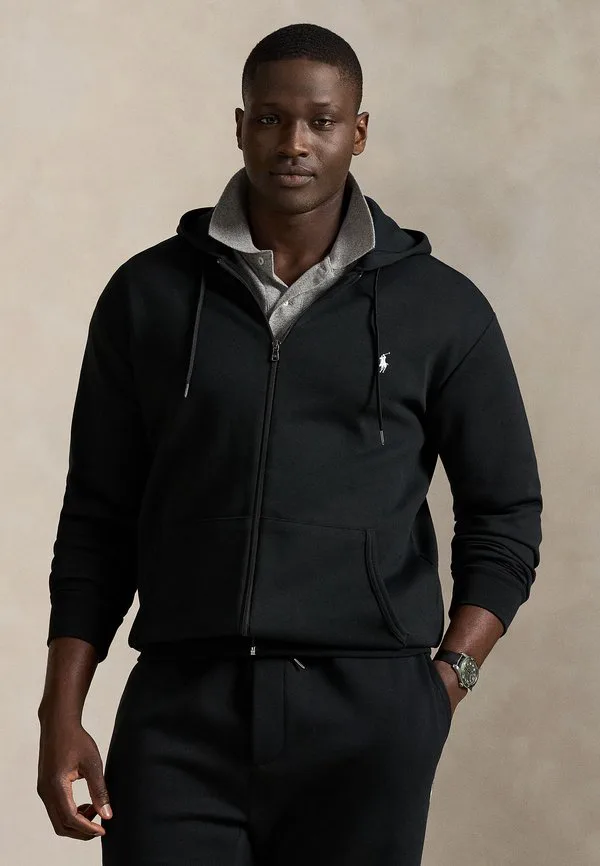 

Худи doubleknit на молнии Polo Ralph Lauren Big & Tall, Black, Черный, Худи doubleknit на молнии Polo Ralph Lauren Big & Tall, Black