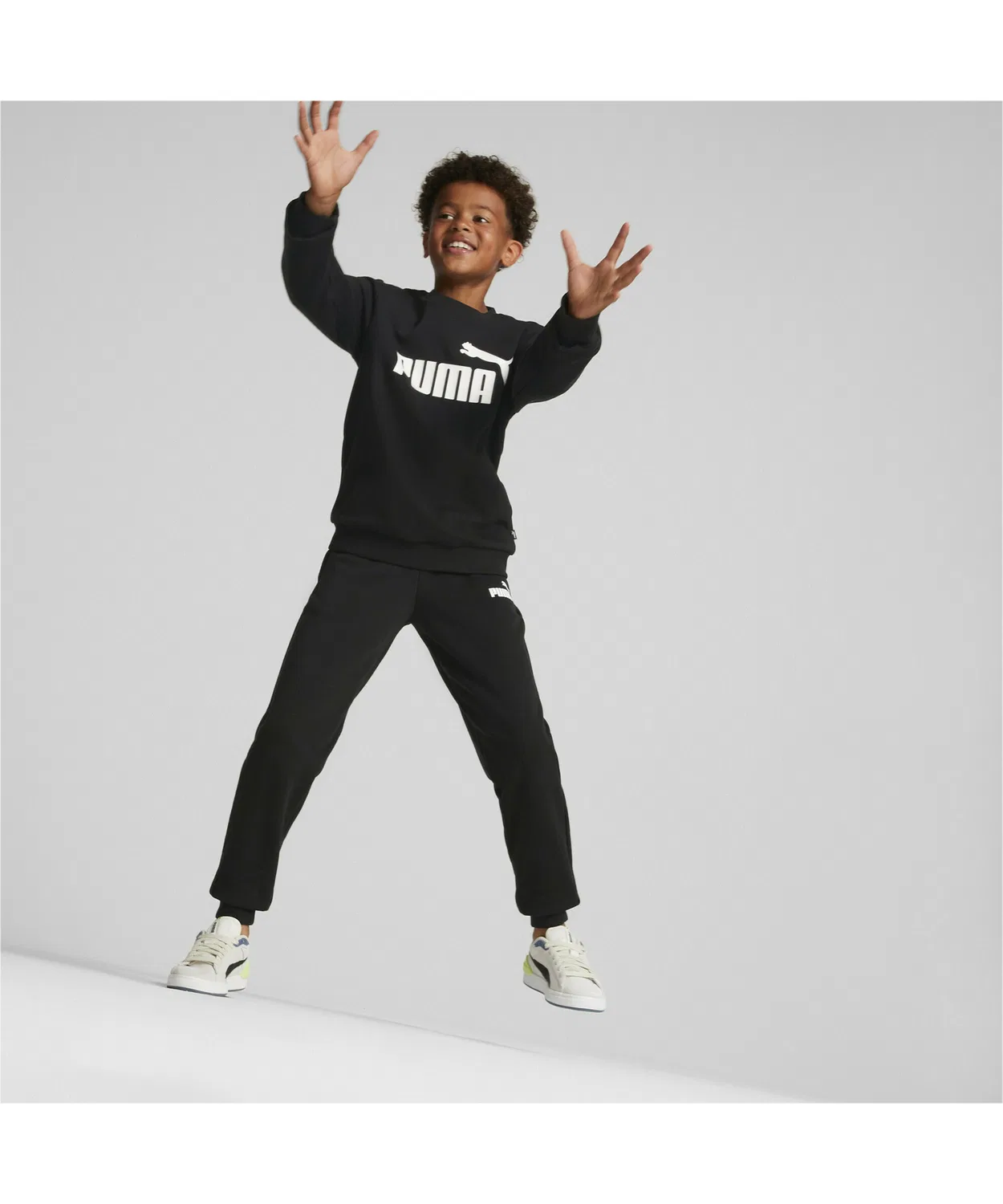Спортивный костюм PUMA No.1 логотип, из флиса, 2 предмета, хаки-коричневый — фото 3