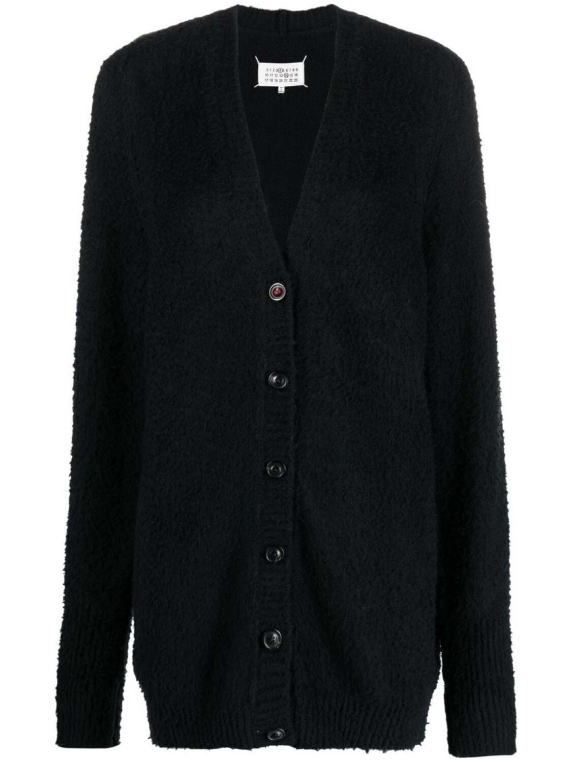 

Maison Margiela кардиган Piled с V-образным вырезом, черный