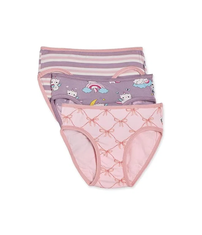 Трусы для девочек набор из 3 штук Kickee Pants Kids, Chalkboard Snowflakes/Baby Rose/Baby Rose Arctic Animals