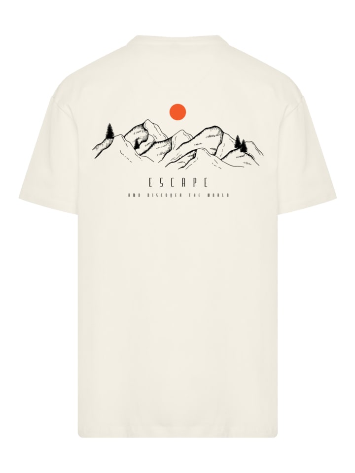 

Футболка большого размера Heavy Oversize Escape Discover The World in sand F4NT4STIC, Бежевый, Футболка большого размера Heavy Oversize Escape Discover The World in sand F4NT4STIC