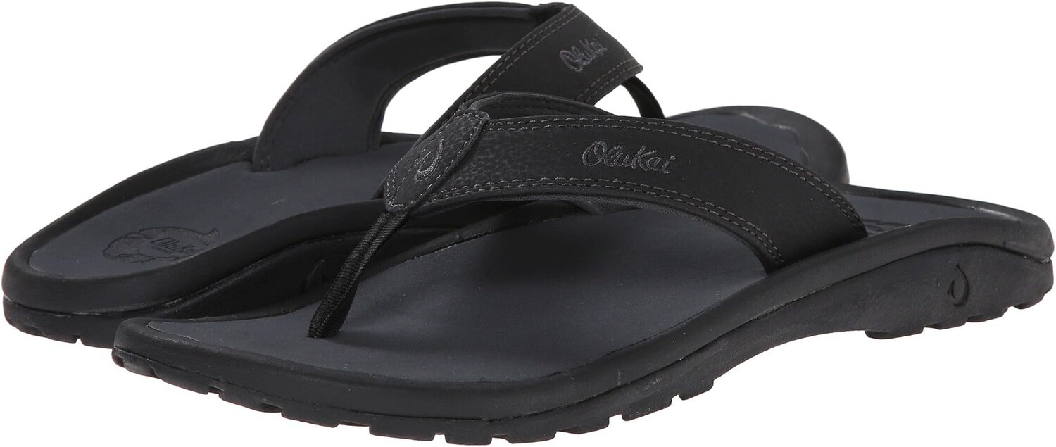 

Шлепанцы Ohana OluKai, цвет Black/Dark Shadow, Черный, Шлепанцы Ohana OluKai, цвет Black/Dark Shadow