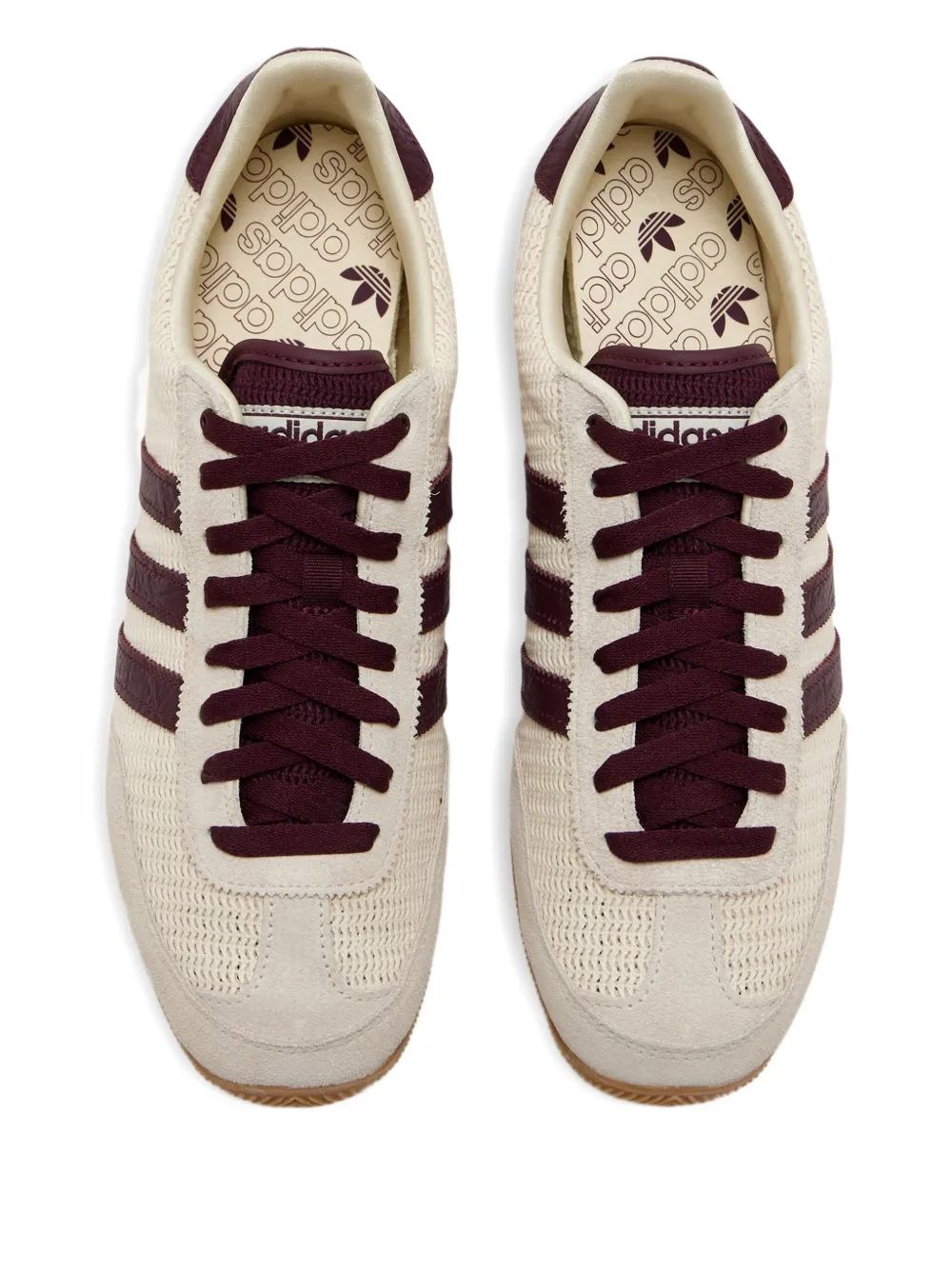Низкие кроссовки с тремя полосками и сеткой adidas, нейтральный — фото 2
