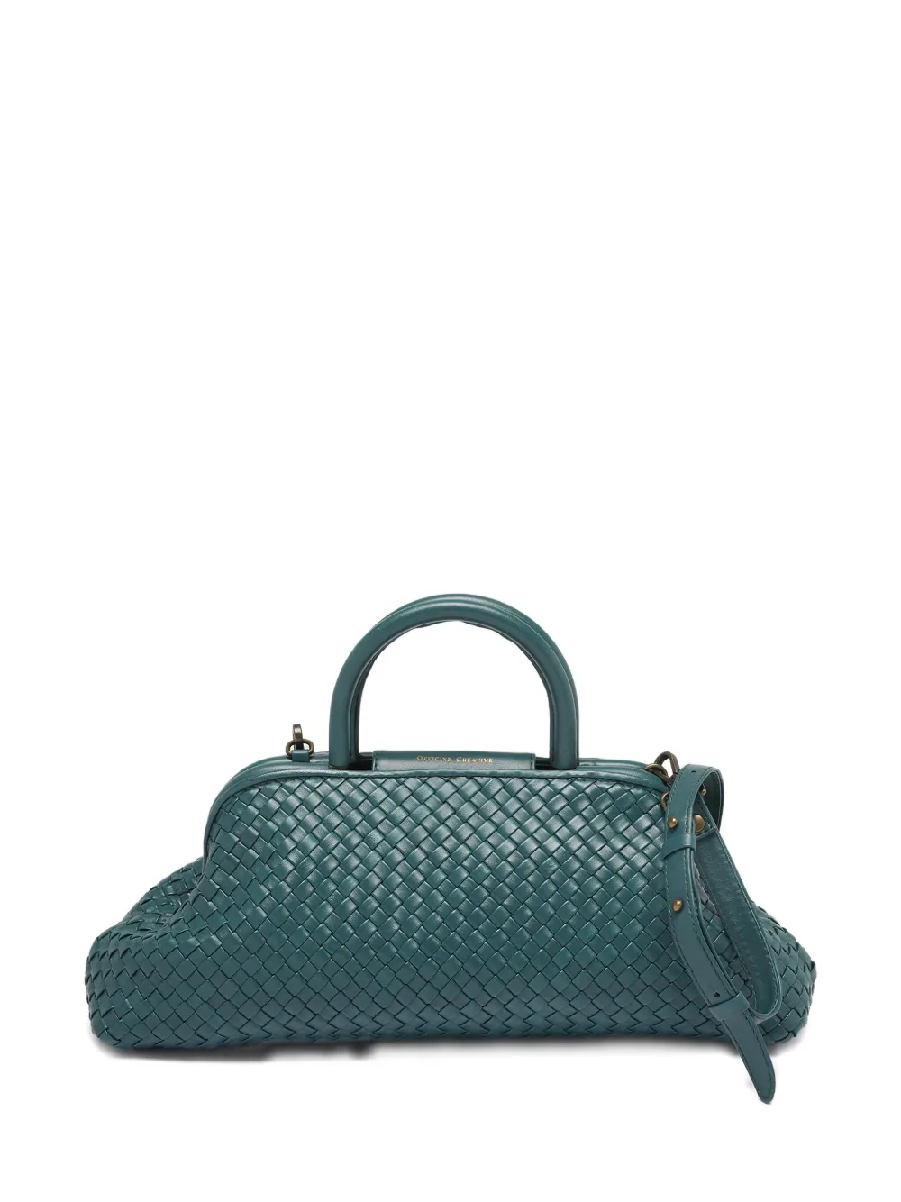 

Плетеная сумка-тоут Helen 21 Officine Creative, зеленый