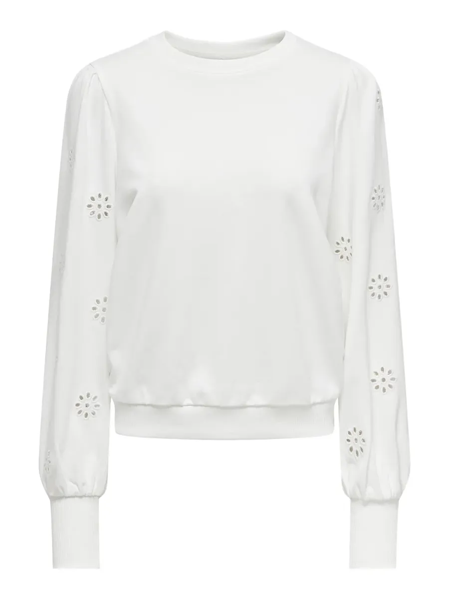 

Толстовка ONLY "ONLFEMME L/S PUFF EMBROIDERY UB SWT", цвет Cloud Dancer