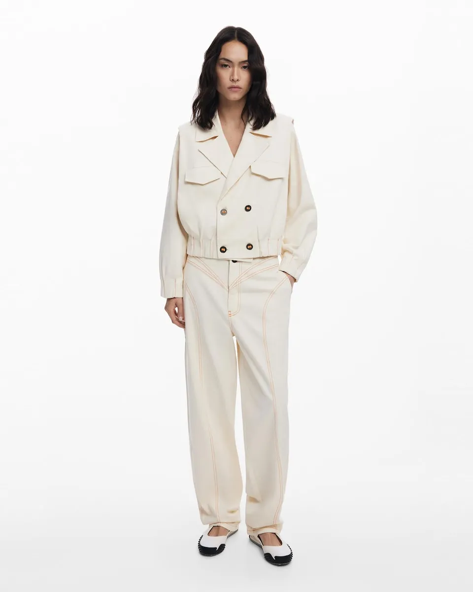 

Женская куртка-тракер с отстегивающимися элементами Desigual, белый