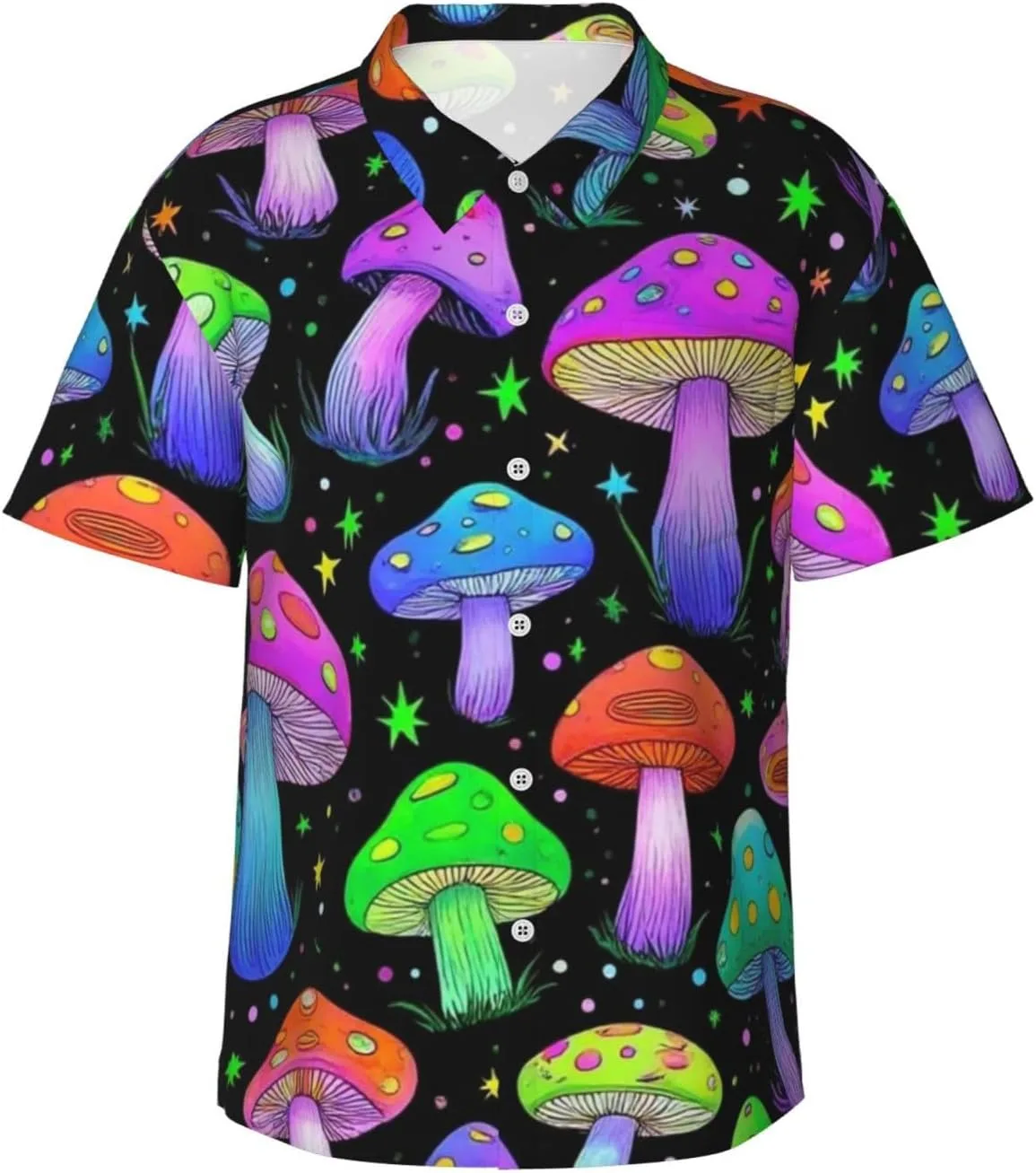 

Гавайская рубашка для мужчин с коротким рукавом WOEZKEX