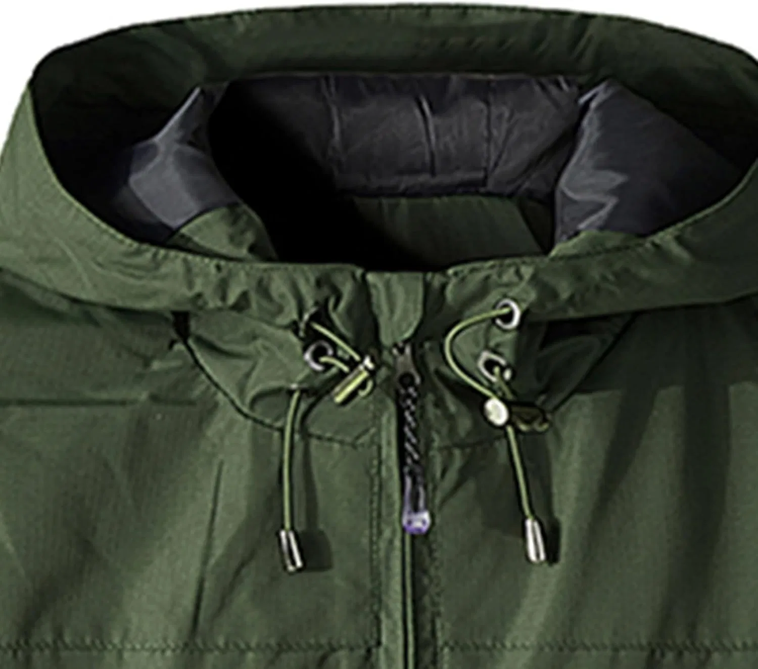 Мужская активная худи с защитой UPF 50+, быстросохнущая, Army Green — фото 4