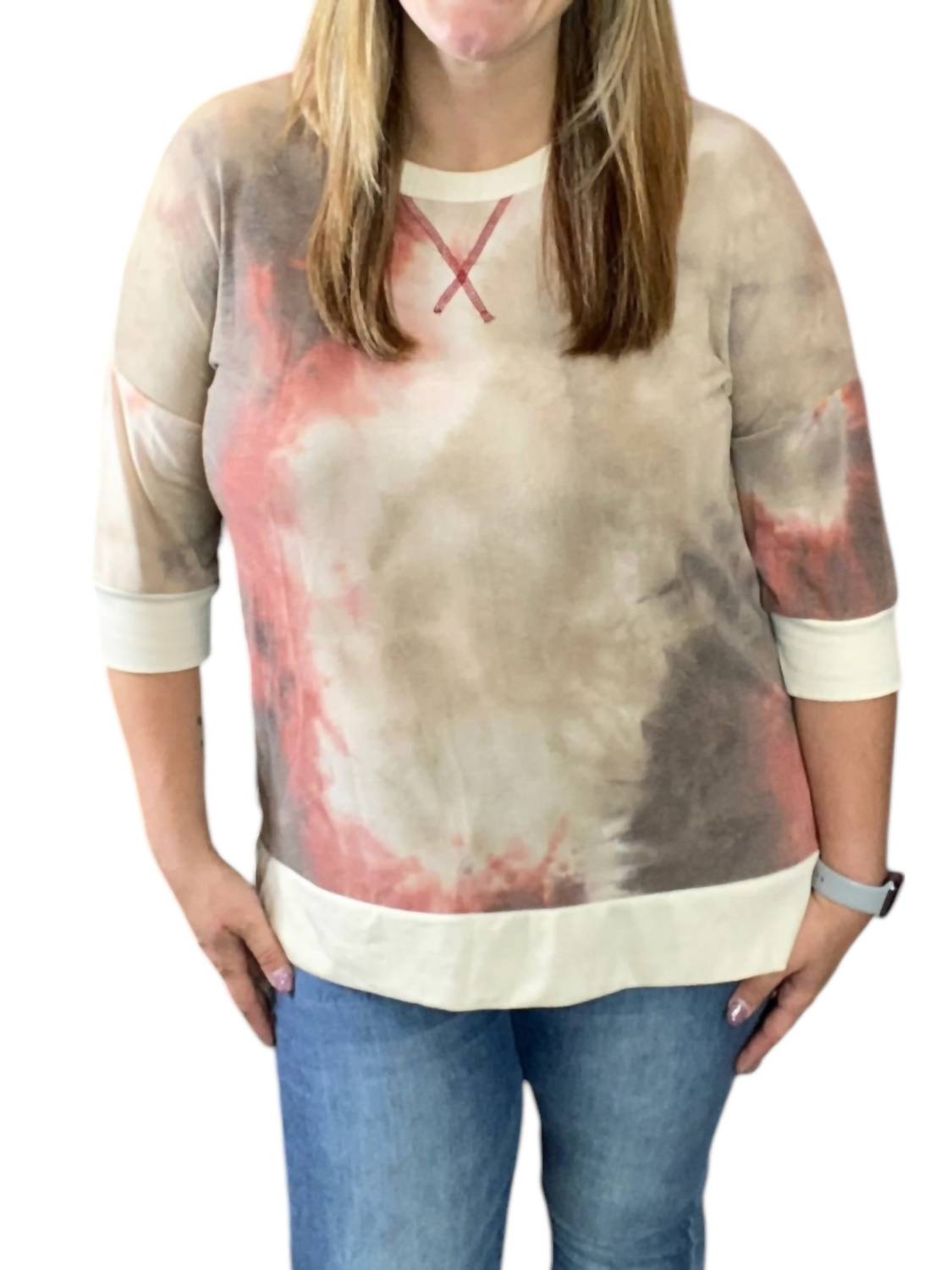 

Футболка Weekender Acid Wash в серо-коричневом цвете honeyme