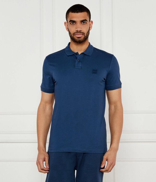 

Рубашка поло пассажир Slim fit Boss Orange, синий