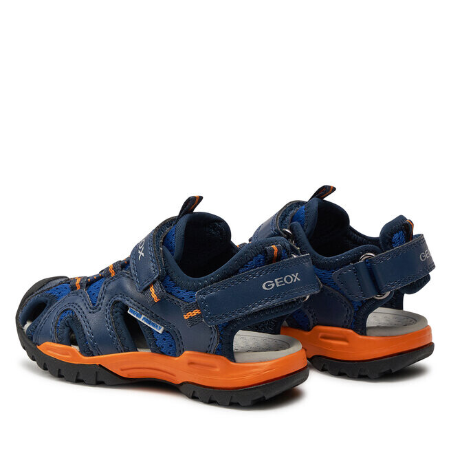 Сандалии Geox J Borealis Boy J450RC 014BU C0685 M Royal/Orange, синий — фото 3