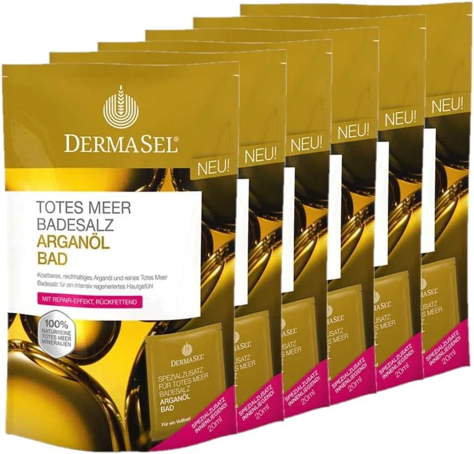 Соль для ванн с аргановым маслом «Dead Sea Bath Salt Argan Oil» от Dermasel Dermasel