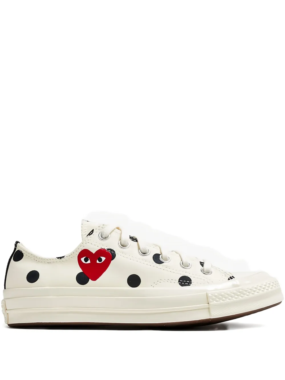 

Кроссовки Chuck Taylor 70 в горошек с сердечками Comme Des Garçons Play x Converse, белый