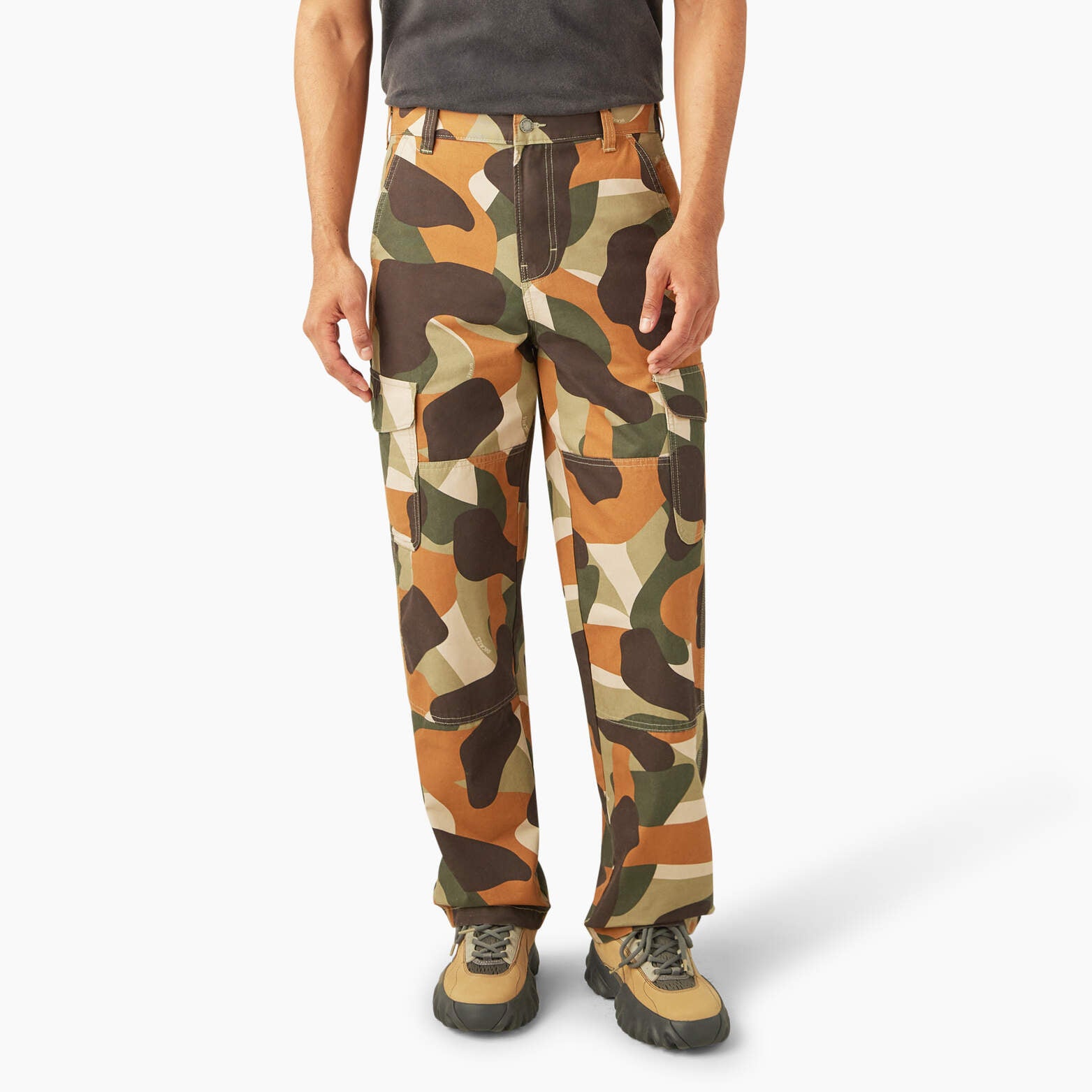 

Брюки-карго с камуфляжным принтом Duck Dickies, цвет imperial green (0ip)