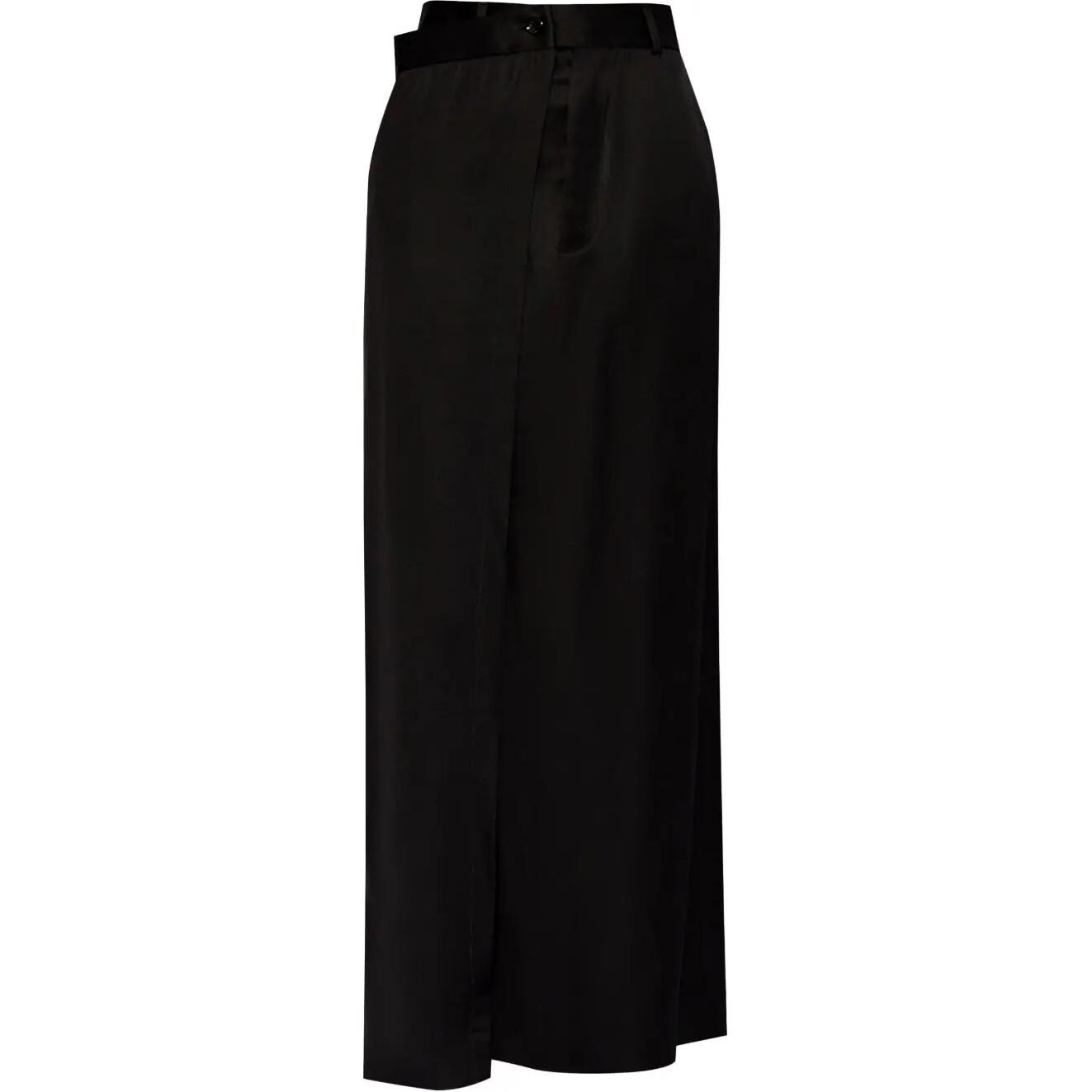 

Повседневная длинная юбка женская черная Mm6 Maison Margiela