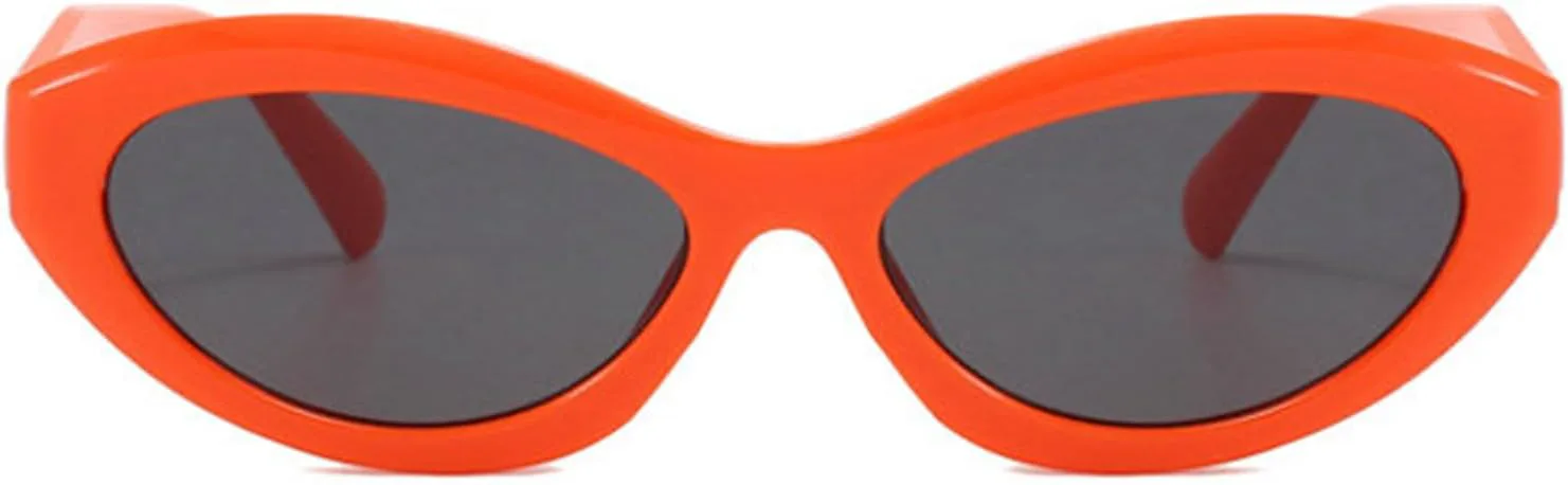 

Солнцезащитные очки Willochra в стиле ретро, ​​овальные, для женщин и мужчин, узкие, черные, милые, «кошачий глаз», узкие, с защитой от УФ-излучения UV400, C2