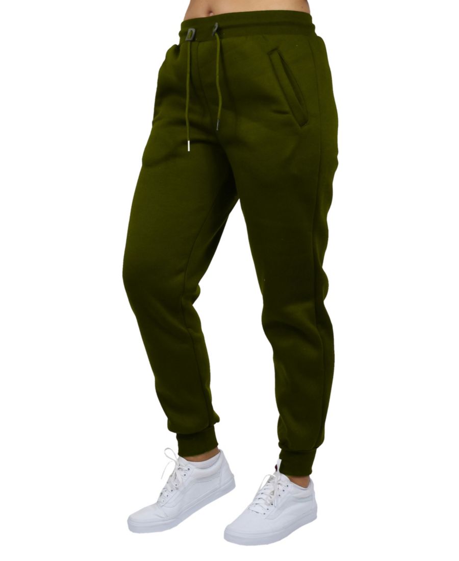 

Женские спортивные брюки свободного кроя на флисовой подкладке Galaxy By Harvic, Olive