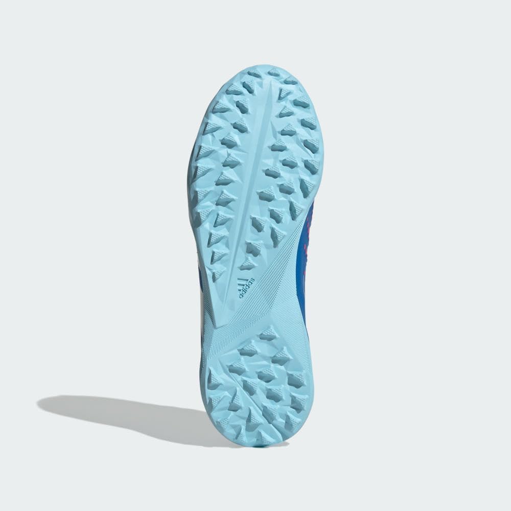 Кроссовки Adidas Unisex Accuracy.3 для игры на искусственном газоне, белый/синий — фото 4