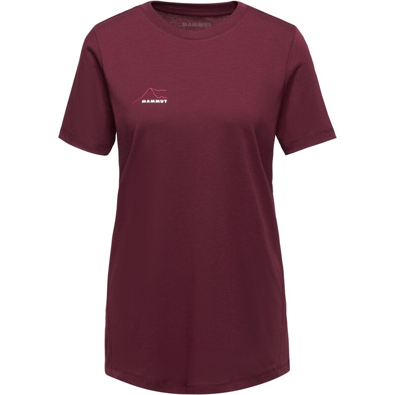 

Футболка горная женская эйгер Mammut, цвет vin