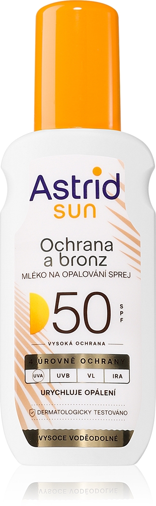 

Солнцезащитный лосьон-спрей для тела Astrid, spf 50 150 мл