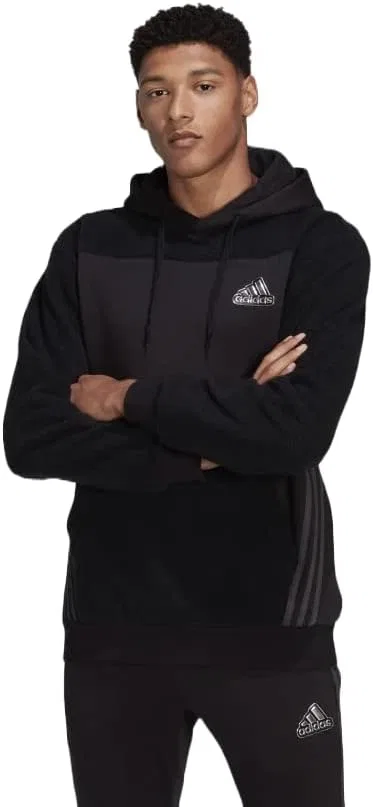 Мужская толстовка ADIDAS ESSENTIALS PACK, черная/карбоновая — фото 2